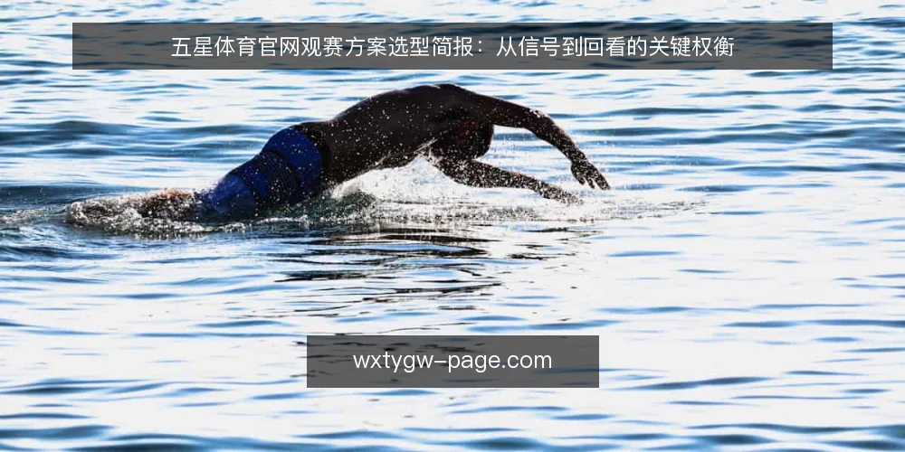 五星体育官网观赛方案选型简报:从信号到回看的关键权衡 — 明确观赛需求边界 配图